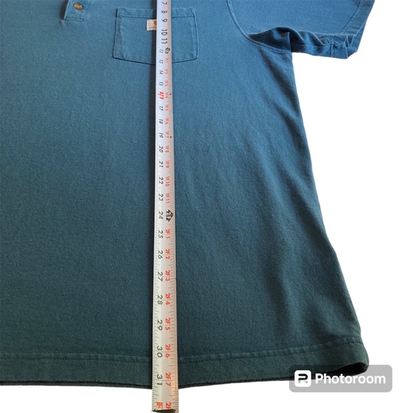Carhartt Shirt XL Blue Short Sleeve Henley Pocket Tee Workwear Mens Buttons - Picture 7 of 8